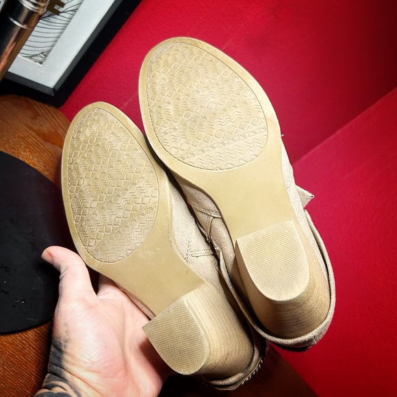 Jellypop Fedora Tan & Lace with Chains Women’s 8.5 Ankle Boots! - Picture 7 of 8